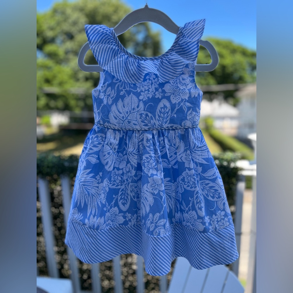 SAVANNAH FLORAL LIGHT BLUE DRESS